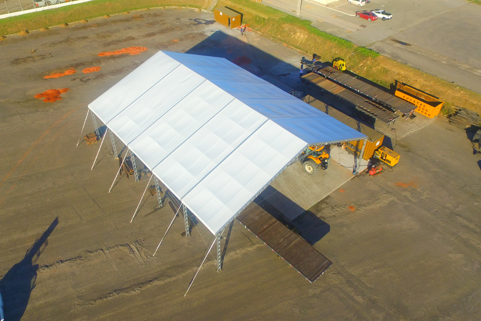 Galpão em operação